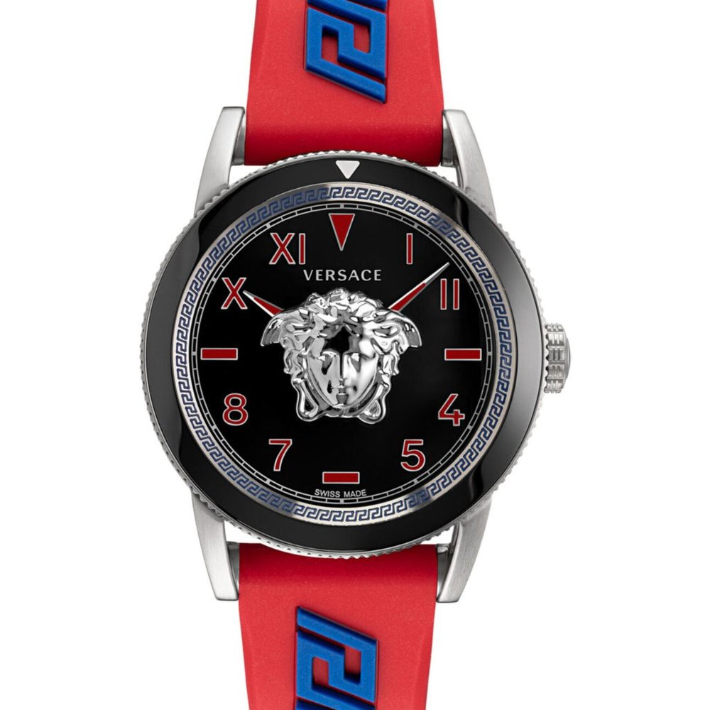 Versace Men's Silver 43mm Palazzo Watch